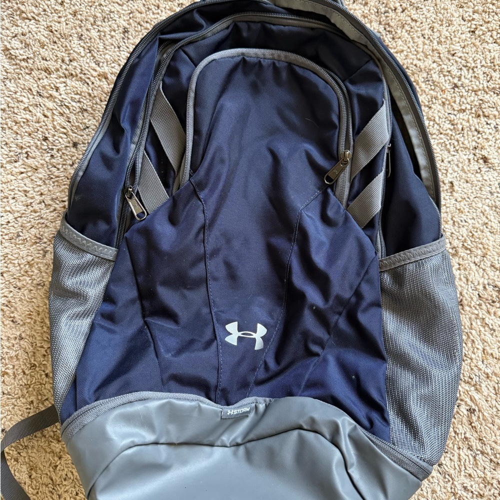 Under Armour Men's Backpack in Navy and Gray